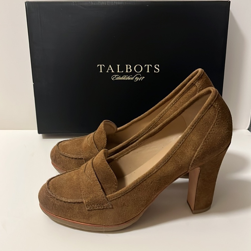 Talbots Brown Suede Heel - Picture 3 of 5